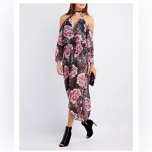 Charlotte Russe Dark Floral Maxi Dress